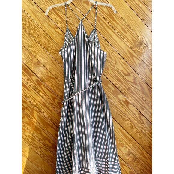 Great Jones Stripe Handkerchief Wrap Dress - Picture 4 of 6